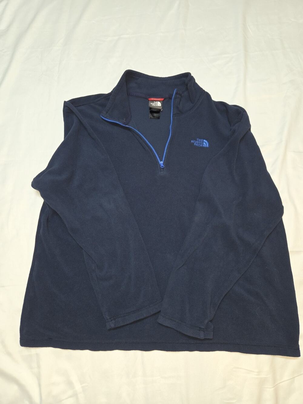 The North Face Men's 1/4 Zip Sweatshirt Size Large, Blue, Hiking Pullover